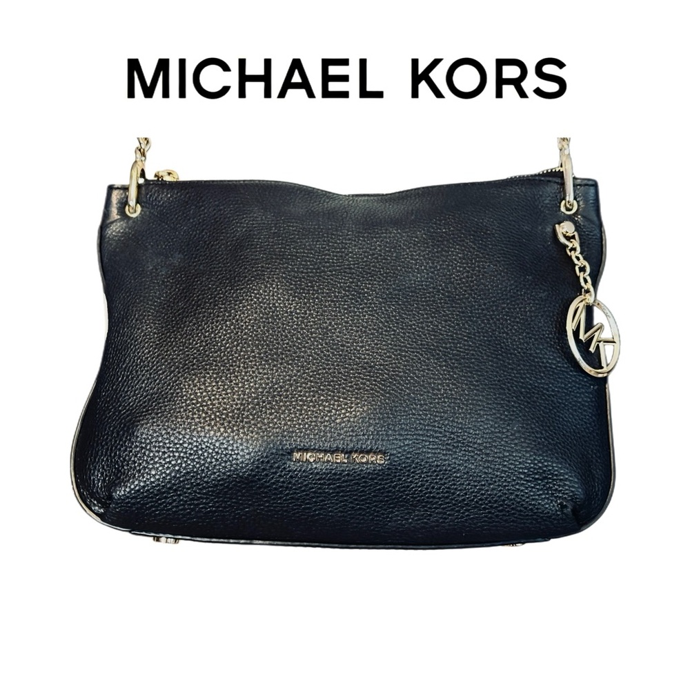 Michael Kors Black Leather Shoulder Bag